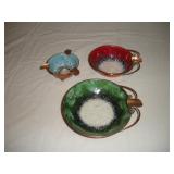 3-SERGE NIKRASSOFF ENAMEL ASHTRAYS