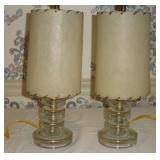 2 MID CENTURY MODERN BOUDOIRE TABLE LAMPS