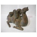 VINTAGE METAL CAMEL STATUE 19 X 10 X 16 INCHES