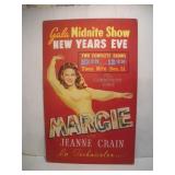 VINTAGE 'MARGIE' SILK SCREEN CARDBOARD POSTER