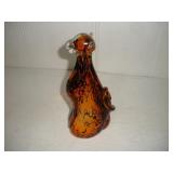 10 INCH TALL HAND BLOWN GLASS LEOPARD