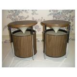 1 PAIR MID CENTURY MODERN ZENITH 'CIRCLE OF SOUND'