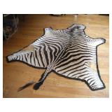 ADULT ZEBRA PELT RUG