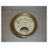 VINTAGE GENERAL ELECTRIC BRASS AMP GAGE