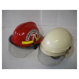 2 VINTAGE FIREMEN'S HELMETS