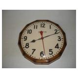VINTAGE INGRAHAM ELECTRIC WALL CLOCK --