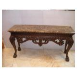 5FT MARBLE TOP SOFA TABLE
