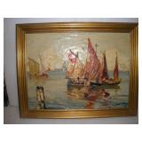 VINTAGE RUDOLF NEGELY OIL ON CANVAS PAINTING