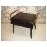 MID CENTURY MODERN SEWING OTTOMAN-15 INCH TALL