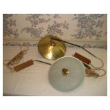 2 MID CENTURY MODERN RETRACTABLE WALL LAMPS