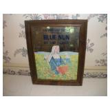BLUE NUN WINE MIRRORED ADVERTISMENT 15 X 19 INCH
