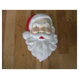VINTAGE LIGHTED BLOW MOLD SANTA HEAD