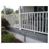 (2) 68IN SECTIONS OF VINYL RAILING