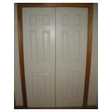 (2) HOLLOW BI FOLD DOORS  47.5 X 79.5