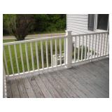(2) 64IN VINYL RAILING SECTIONS