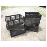 (6) Collapsable Crates  Largest is 23 x 216 x 10