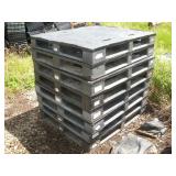(8) 48 inch x 42 inch Plastic Pallets
