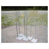 (6) 5 1/2 ft Tall Metal sign Display Stands