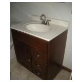 BERTCH OAK BATHROOM VANITY 22X31X42