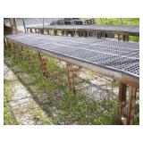 23 Ft Long Greenhouse Plastic Top Planting Tables