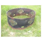 42 Inch Round Steel Harley Davidson Fire Pit Ring