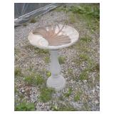 28 Inch Tall Cement Bird Bath