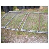 (2) 5 ft x 6 Ft Cyclone Chain Link Fence Gates