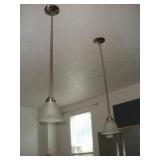 (2) PENJILUM LIGHTS 40IN TALL