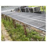 26 Ft Long Greenhouse Plastic Top Planting Tables