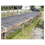 28 Ft Long Greenhouse Plastic Top Planting Tables