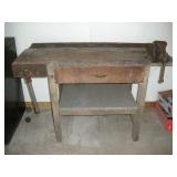 Work Bench with Bench & Wood Vise