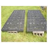 (2) 8ft x 3 ft Plastic Plant Table Tops