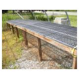 24 Ft Long Greenhouse Plastic Top Planting Tables