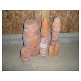 Asst Size Clay Pots