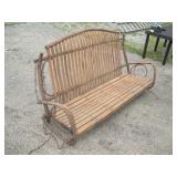 6 1/2 ft Hickory Bentwood Porch Swing