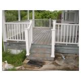 39IN AND 49IN SECTIONS OF VINYL RAILING W/