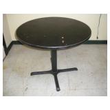 TABLE W/ METAL BASE