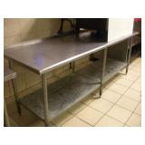 8FT NSF STAINLESS STEEL PREP TABLE