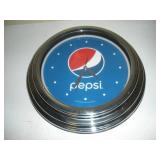 14IN PEPSI LIGHTED WALL CLOCK