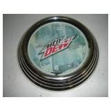 14IN MOUNTAIN DEW LIGHTED WALL CLOCK