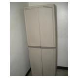 STERLITE PLASTIC STORAGE CABINET  18X26X69