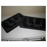 (18) COMMERCIAL PLASTIC PLACEMATTS