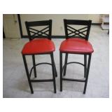 (2) HIGH TOP DINING CHAIRS