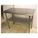 4FT NSF STAINLESS STEEL PREP TABLE