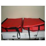 (2) HOT FOOD / PIZZA DELIVERY BAGS