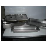 2IN AND 4IN FULL PANS W/ 2X21IN STAINLESS STEEL