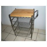 NSF WIRE RACK W/ DRAWERS AND CUTTING BOARD TOP