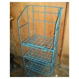 METAL FOLDING DISPLAY RACK 12 X 17 X 44 INCH