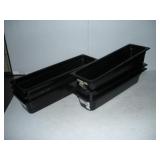 (6) PLASTIC TRAYS  20X6X4