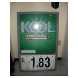 KOOL CIGARETTE CHANGEABLE SIGN 30 X 48 INCH